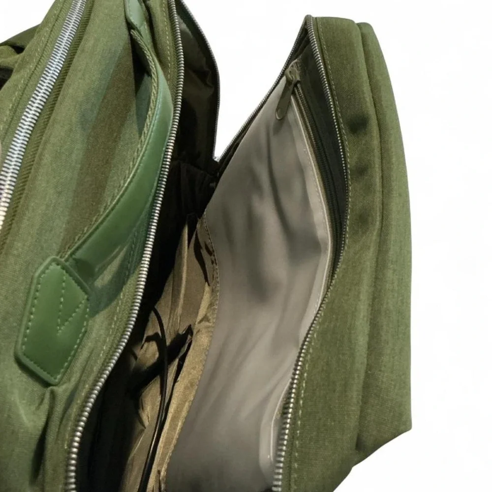 Nordace Siena Smart Backpack Unisex‎ OS Olive Green Excellent USB Laptop Travel
